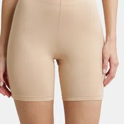 jockey 1529 High Coverage Super Combed Cotton Elastane Stretch With Concealed Waistband Women Boy Short Beige Panty-picture-10