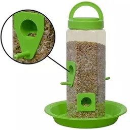 sojitra Bird Feeder Tower Hanging for Balcony Seed Container or Bird Food Feeder Stand Blue Bird Bird Feeder image 3