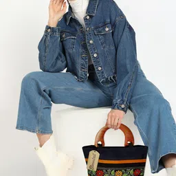 bloomtail Women Blue Hand-held Bag - Regular Size image 2