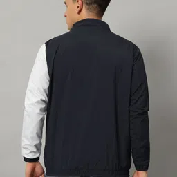 KGARMENTS Blue Colour Windcheater Solid Men Wind Cheater image 2