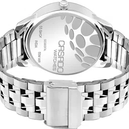 casado Premium Collection of 3 Black Blue & Silver Dummy Chronograph Pattern Dial with Stainless Steel Metal Strap For Uptown Boys Analog Watch - For Men TRIPLE-347 image 2