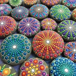 krytone 8 PCS Colorful DIY Acrylic Stick Mandala Dotting Tool Rock Painting Dotting Tool image 5