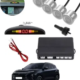 peeps store Universal 4 Silver Reverse Parking Sensor-PS25A643 Universal 4 Silver Reverse Parking Sensor-PS25A643 Parking Sensor image 1