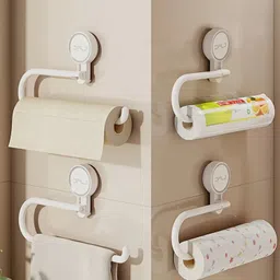 sigmastone Wall-Mounted Hand Towel Holder for Bathroom White Towel Holder image 5