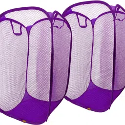kitchwish 45 L Purple Laundry Basket image 1