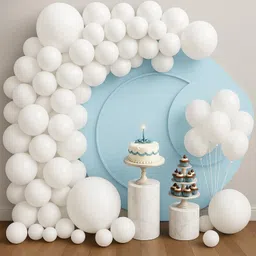 soi Solid White Balloons For Decoration Birthday, Baby Shower, Wedding Party Balloon-picture-26