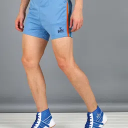 pace international Striped Men Blue Sports Shorts image 3