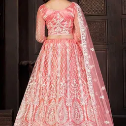 reelove factory Embroidered Semi Stitched Lehenga Choli image 2