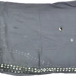 youthquake Chiffon Embellished Grey Women Dupatta image 2