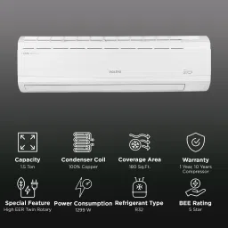 VOLTAS 185V Venus Plus Convertible 1.5 Ton 5 Star Inverter Split AC (2024 Model, Copper Condenser, 4503497) image 2