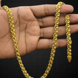 rkb sales 1gm gold plated High Quality Indian Polished chain men Gold-plated Plated Alloy Chain-picture-10