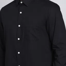 peter england Men Regular Fit Solid Spread Collar Casual Shirt image 5