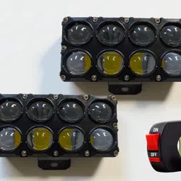 bikebloom LED Fog Lamp Unit for Bajaj, Universal For Car, Hero Universal For Car image 4