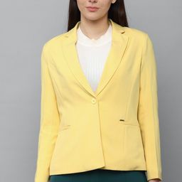 allen solly Women Solid Single Breasted Casual Blazer-picture-15