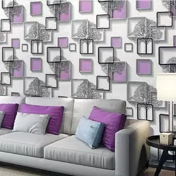 uratech 1000 cm Purple 3D Cube Print Self Adhesive Sticker-picture-21