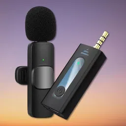 bass bling ™Wireless mic 3.5mm Aux Dual Receivers (2 - Mics, 1 Input) Black Microphone-picture-19