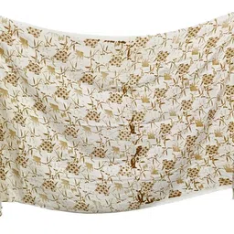 ogs Printed, Floral Print Rayon Women Brown Fancy Scarf, Stole, Scarf image 3