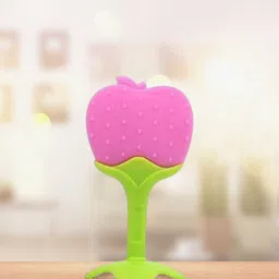 kidbea Apple, Strawberry & Grapes Shape Silicone Baby Teether Teether image 2