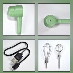 queryzen Combo C1080 Popcorn Machine & Wireless Hand Mixer & 2PC Beater for Baking 1.2 L Popcorn Maker image 3