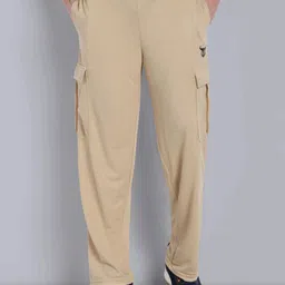go devil Men Printed Beige Track Pants-picture-15
