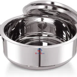 heart home Stainless Steel Casserole Double Wall Insulated hot Pot for hot Meal, chapati, Curry, Roti Warm Food Serving with lid & Handle, 1800ml (Silver) Thermoware Casserole-picture-51