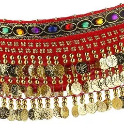 blessings ent Women Party, Casual Red Fabric, Metal Belt-picture-17