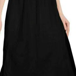 happilo creations Women Solid A-line Black Skirt-picture-10