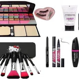 zuen 7pcs Makeup Brush set with makeup kit,Primer, FixerKajal, Waterproof 36H-picture-14