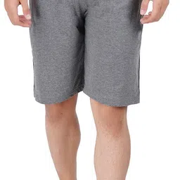 feel track Solid Men Grey Basic Shorts-picture-12