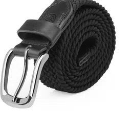 bacca bucci Men Casual Black Genuine Leather, Canvas Belt-picture-38