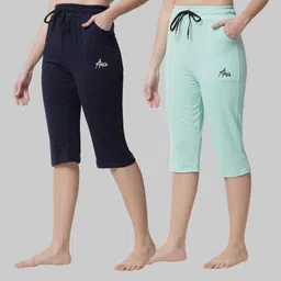 fit n fame Women Multicolor Capri-picture-20