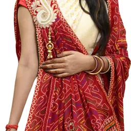 ranisatiya creation Poly Georgette Embroidered Multicolor Women Dupatta image 3