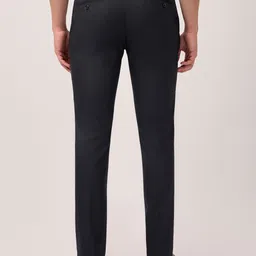 raymond Men Slim Fit Black Viscose Rayon Trousers image 4