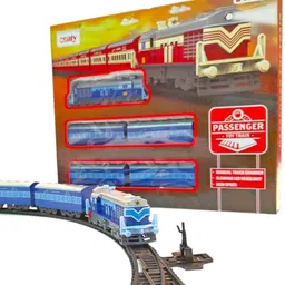 sarasi Passenger Toy Train with Track Changer, Battery Operated, Excellent Body Graphic image 5