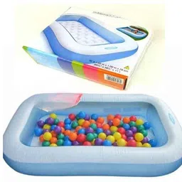 hornflow 5ft Baby Bath Tub For Baby (IND*2004) Inflatable Rectangular Inflatable Swimming Pool image 1