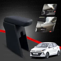 carigiri Premium Armrest For Hyundai Aura with Moulded Foam(Nappa,White Stitching) Car Armrest-picture-15