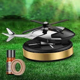 wleworldlookenterprises ™Helicopter Car Aromatherapy Decoration , Solar Power Rotating Air Purifier-picture-17