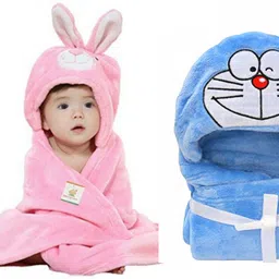 brandonn Blue, Pink Free Size Bath Robe image 1