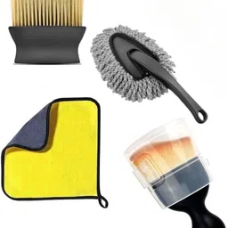 4Pcs Microfiber Car Cleaning Kit for Full Interior and Exterior Car Wash Kit Combo-image-54
