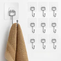 housecarein Punch Free Screws Nails without Drilling for Frames, Kitchen T KADI hook 10 Hook 10-picture-12