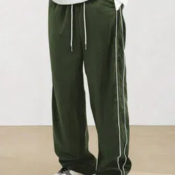 rajovati Men Solid Green Track Pants-picture-23