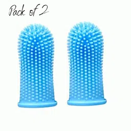 Finger Toothbrush for Dogs (Pack of 2) | Fresh Breath | Pets Oral Care Supplies Pet Toothbrush-image-54