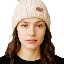 alexvyan Self Design, Woven, Solid Beanie image 1