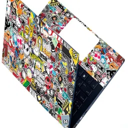 Skinny Full & Body Laptops Skin Bubble-Free HD Quality Sticker FBD_SK1_Multi Catoon Babble free Vinyl Laptop Decal 15.6-picture-30