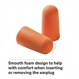 vidhmahi 3M 1100 Uncorded Foam Ear Plugs Extra Soft Noise Ear Plug image 3