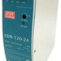 Mean Well 24 Volt 5 Amp Din rail Smps (Power Supply ), EDR-120-24 Industrial & LED 120 Watts Computer PSU with 0 SATA Cables-picture-47