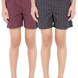 van heusen Pack of 2 Checkered Men Boxer image 1