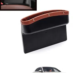 maties Tan Side Seat Gap Filler Hanging Pocket For Wallet,Card ,Coins keys etc-220 Car Side Seat Catcher image 1
