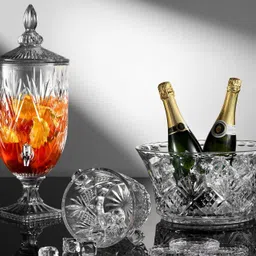 smilery Glass Water Dispenser Mason Jar 2000 ML Set of 1 Beverage Dispenser, Bottom Loading Water Dispenser image 3