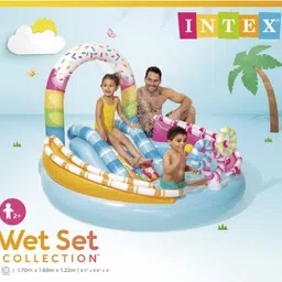 tiny tales Great playground, candy zone with a swimming pool and a slide With Pump Inflatable Swimming Pool-picture-29